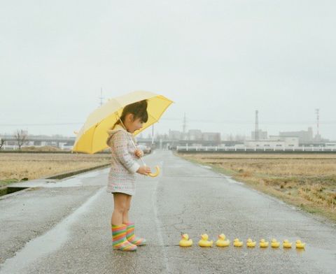 梅雨・女の子